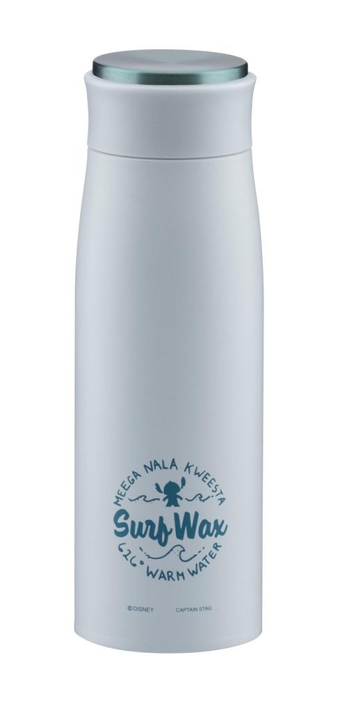 Captain Stag Disney MP Personal Water Bottle, 450ml, Lilo & StitchSurf Design, Direct Drinking, Vacuum Insulated, for Outdoor Use, MA-2346