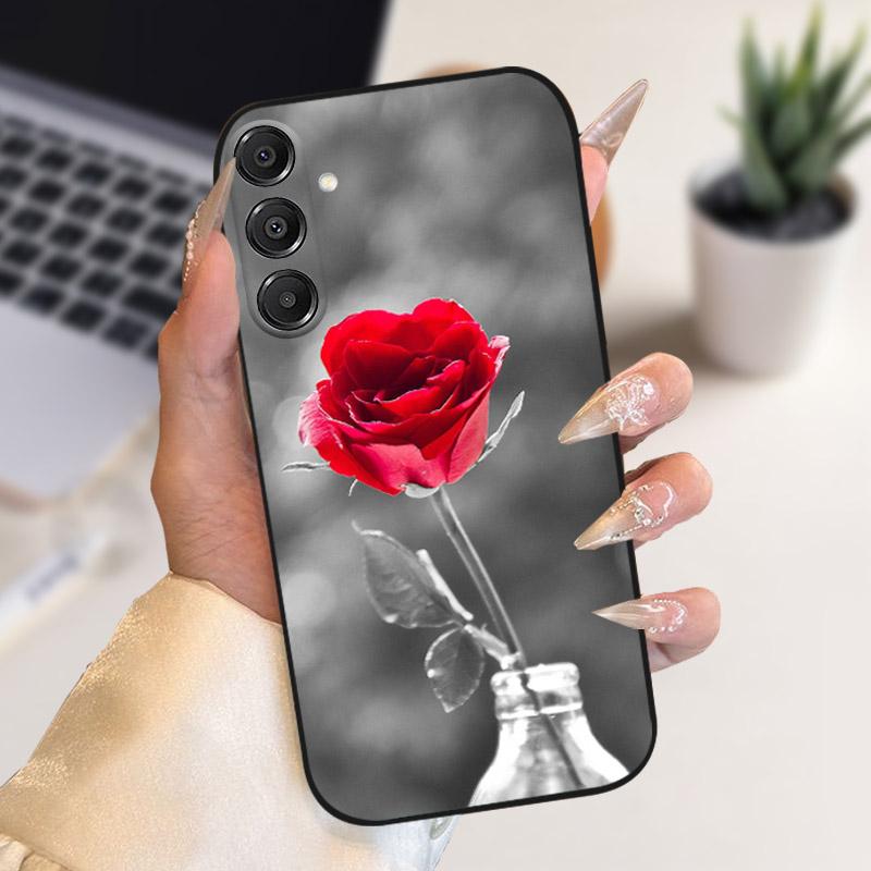 Чехол-бампер для Samsung Galaxy A17, мягкий силикон + ТПУ, противоударный, для GalaxyA17 5G, защитный корпус телефона, A 17, мультяшный, Capa