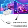 DC5V USB-регулируемая ручка с ручным управлением светодиодным диммером, сенсорный переключатель для светодиодной ленты, 1-канальный контроллер регулировки яркости