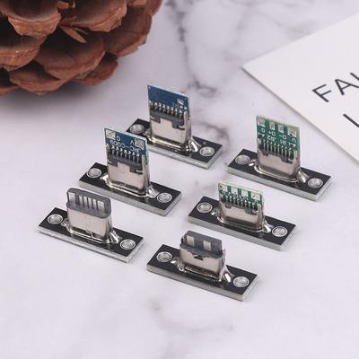 5 шт. разъем USB 3.1 Type C с винтовой фиксирующей пластиной Type-C USB Jack 3.1 Type-C 2Pin 4Pin женский разъем разъем для зарядки порт