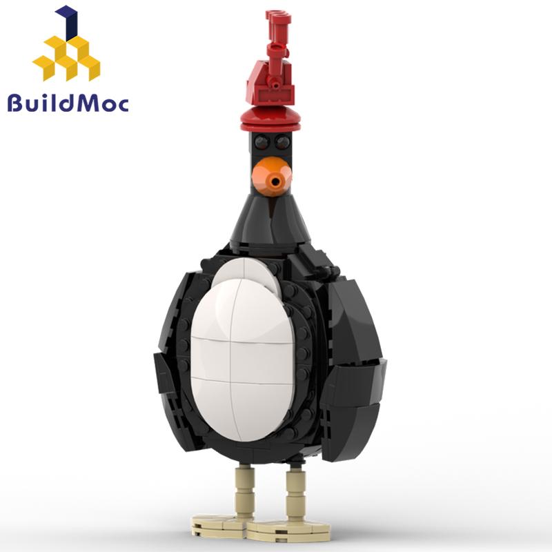 Buildmoc Ideas Wallaced Cartoon Penguin Feathers McGraw Gromited MOC Building Blocks Toys for Children Kids Gifts 215PCS Bricks