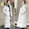 Winter Hooded  Jacket Women Long Thicken Down Coat with Straight Elegant Outerwear Fashion Female Parkas