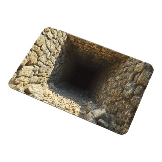 3D Напольный коврик с реалистичной иллюзией ямы Нескользящий коврик из кристального бархата для прихожей, гостиной, входной зоны, дверной коврик, домашний декор