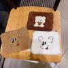 Soft Plush Cosmetic Bags Quare Brown Bear Dog Makeup Pouch Toiletry Lipstick Organizer