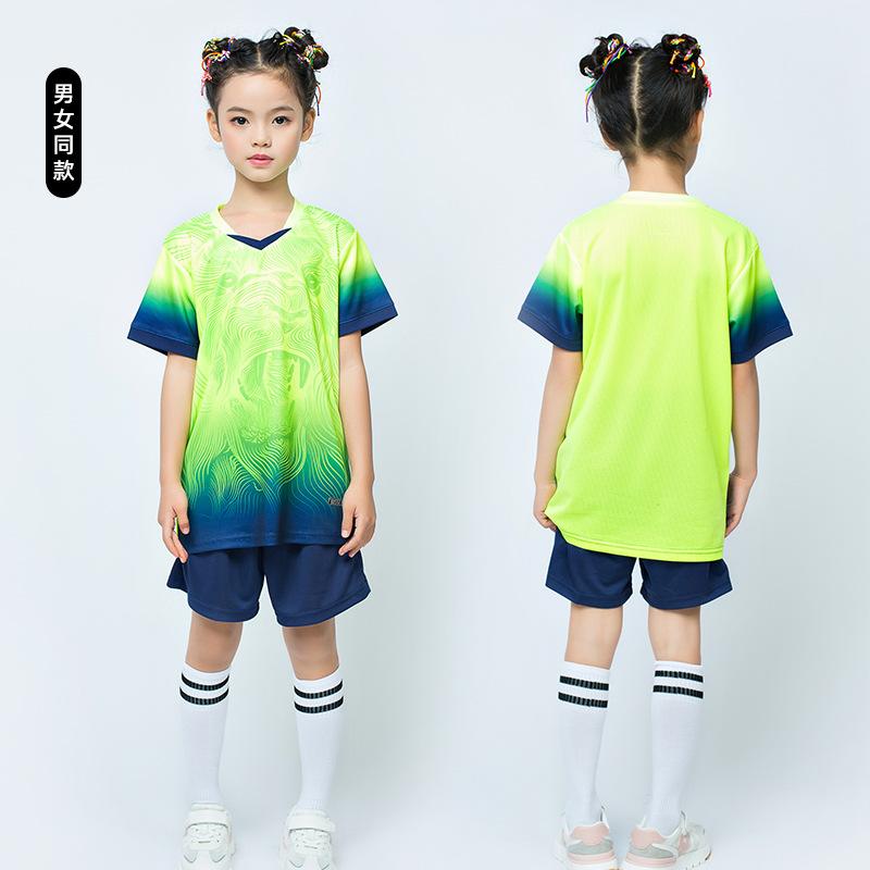 New children's and students' football uniforms, training uniforms, men's and women's badminton uniforms, breathable, quick-drying, sweat-absorbing