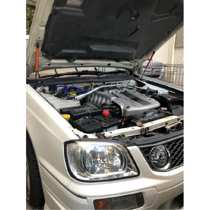 Для Nissan Stagea WC34 1996-2001 Передний капот Модифицированные газовые упоры Пружинный амортизатор из углеволокна Подъемная опора Амортизатор