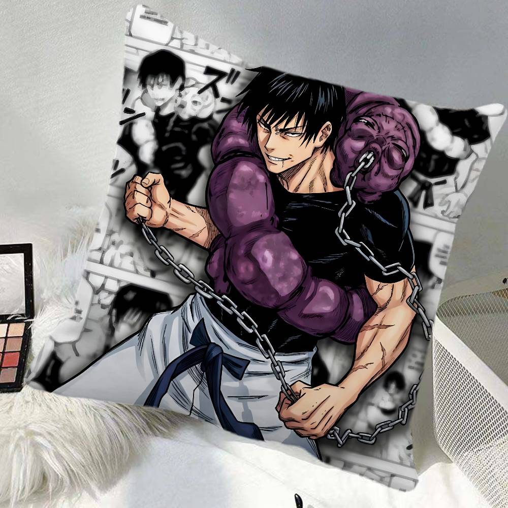 Anime KKaisen Pillow Case Square Pillow Bedroom Sofa Leisure Comfort Cushion Car Home Decoration