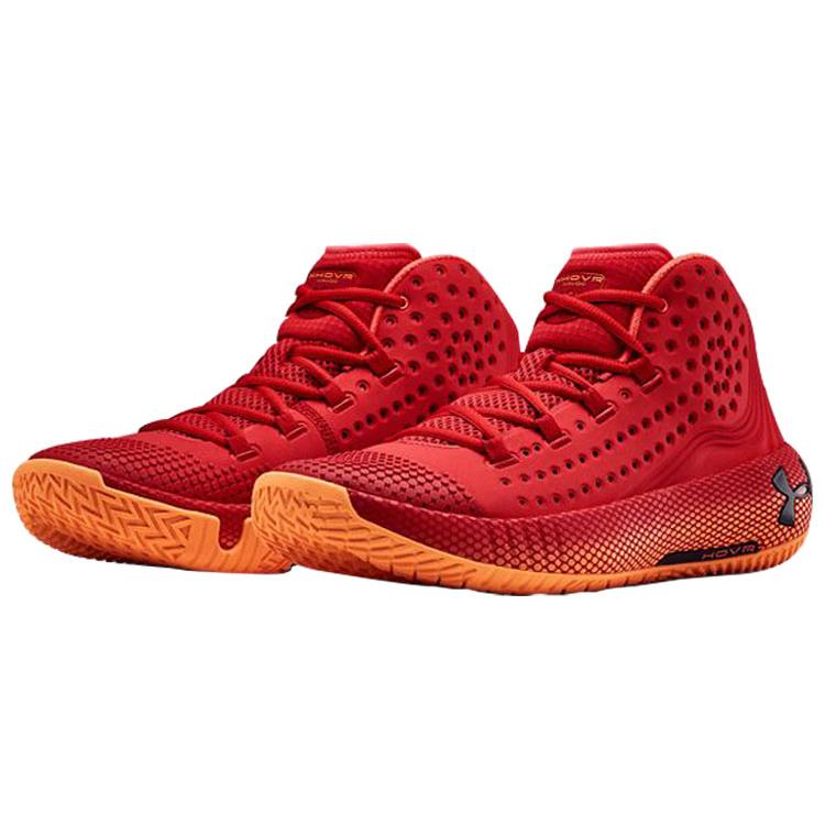 Under Armour HOVR Havoc 2 'Red Glow Orange' (Unisex) Red / Glow Orange Basketball Shoes 3022050 600