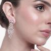 Amazing Women's Earrings In Rose Gold Plated and CZ
