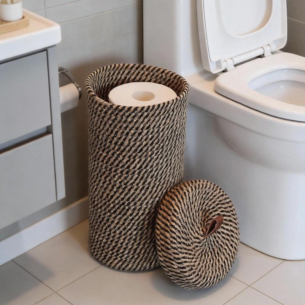 Dustproof Cotton Rope Woven Basket Bohemian Style Sundries Organizer Woven Storage Basket Wardrobe