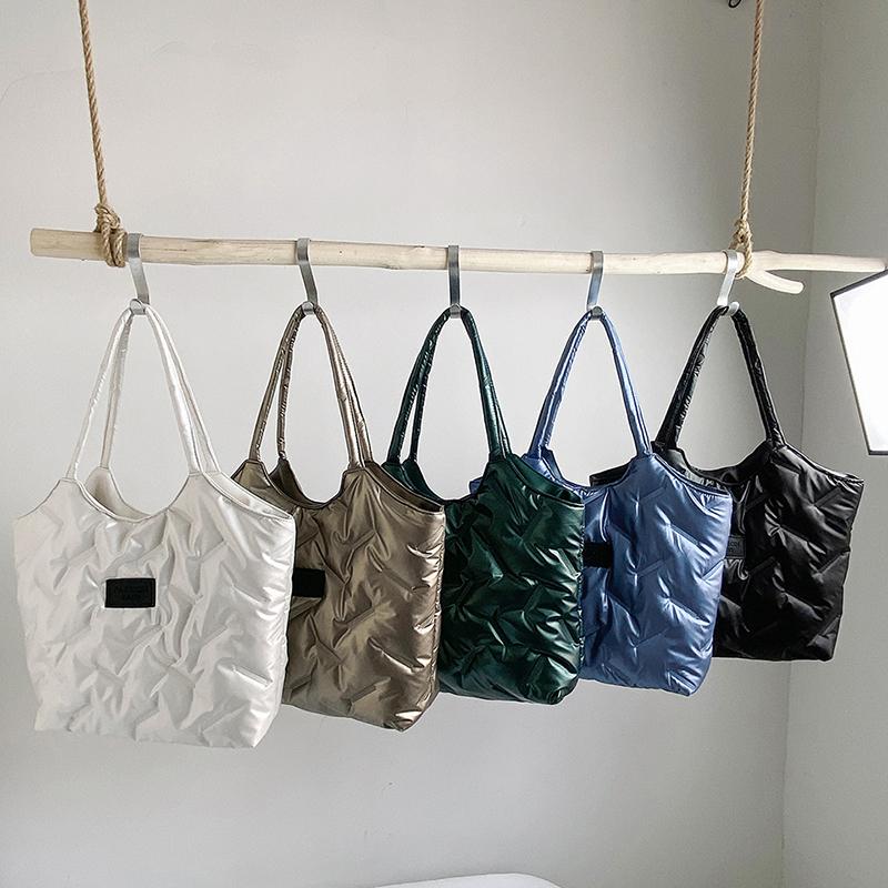 Large Capacity Bag Women's Tote Bag Lightweight Cotton Shoulder Bag Handbag