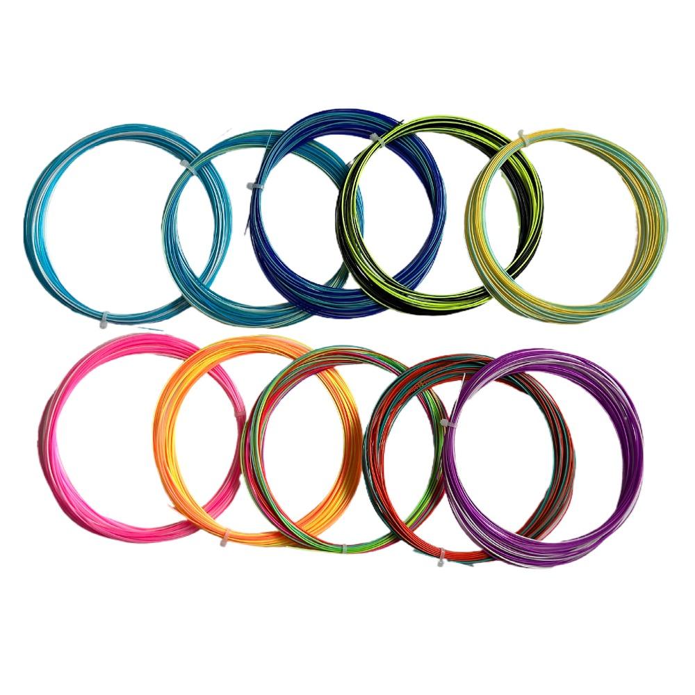 0.73mm Colorful Rainbow Badminton String Elastic Colorful Racket Line Badminton Club