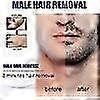 Men's Permanent Hair Removal Cream for Beard, Gentle Depilatory Cream, Inhibits Hair Regrowth, Non-Irritating Facial Hair Remover, Fresh Formula less