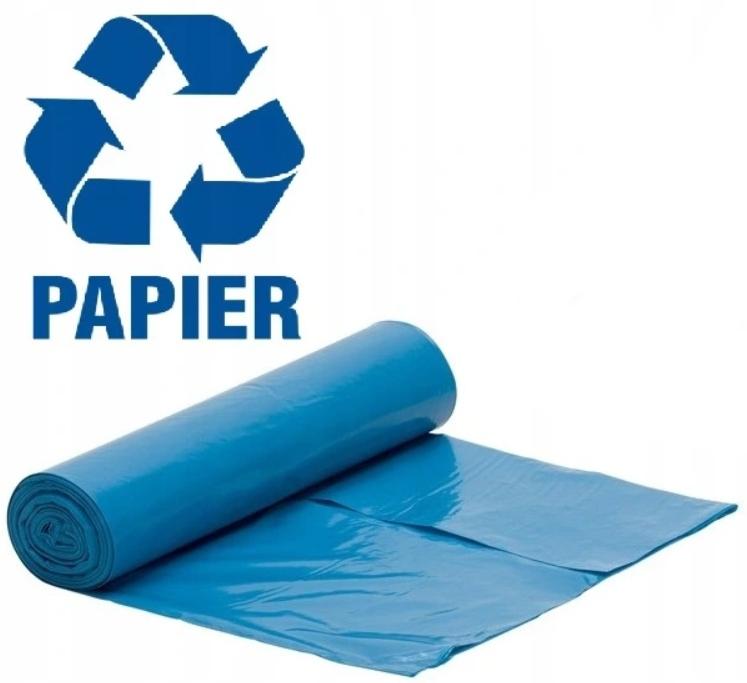 Strong garbage bags waste 35L blue 25x