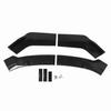 4 Piece Bumper Lip Splitter Spoiler Carbon Fiber Pattern Rugged Front Bumper Lip Diffuser Universal for Car