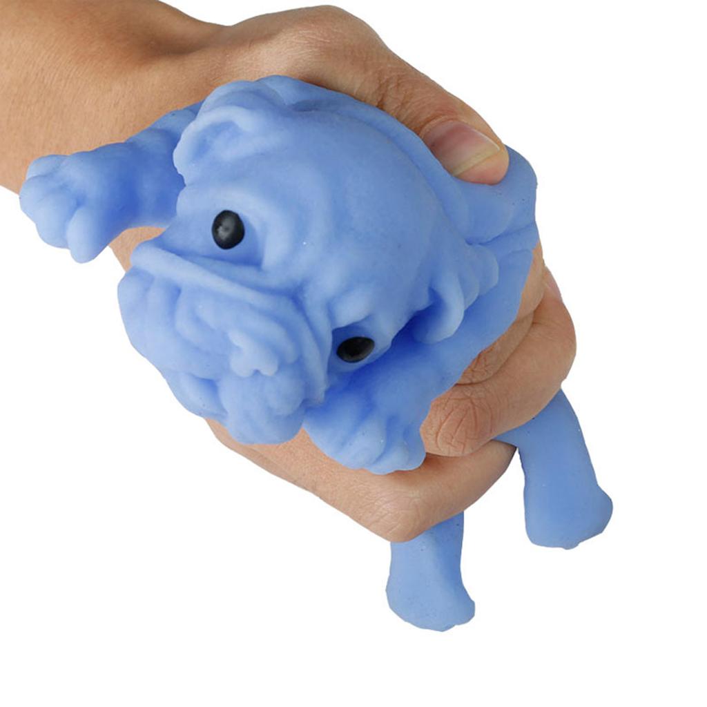 S-quishy Stress Balls Toy Anti-Stress Squeezing Balls Cute Dog Design Slow Rebound P-inch Toys for Girls Boys Kids Home Party Decoration Present Gift