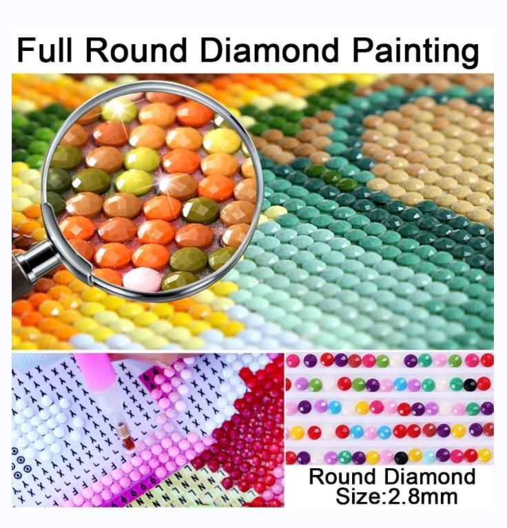 DIY 5D Алмазная картина Анимация Цифровой комплект Полный бриллиант для взрослых, Мозаика Кристалл Горный хрусталь Вышивка Картина Искусство Ремесло Украшение стены дома Подарок