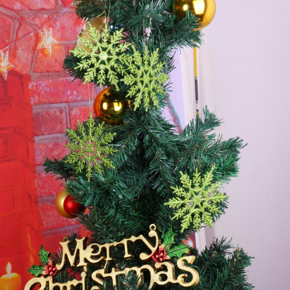 12 шт. Украшения-снежинки Пластиковые блестящие украшения-снежинки для зимних подвесных украшений на рождественскую елку