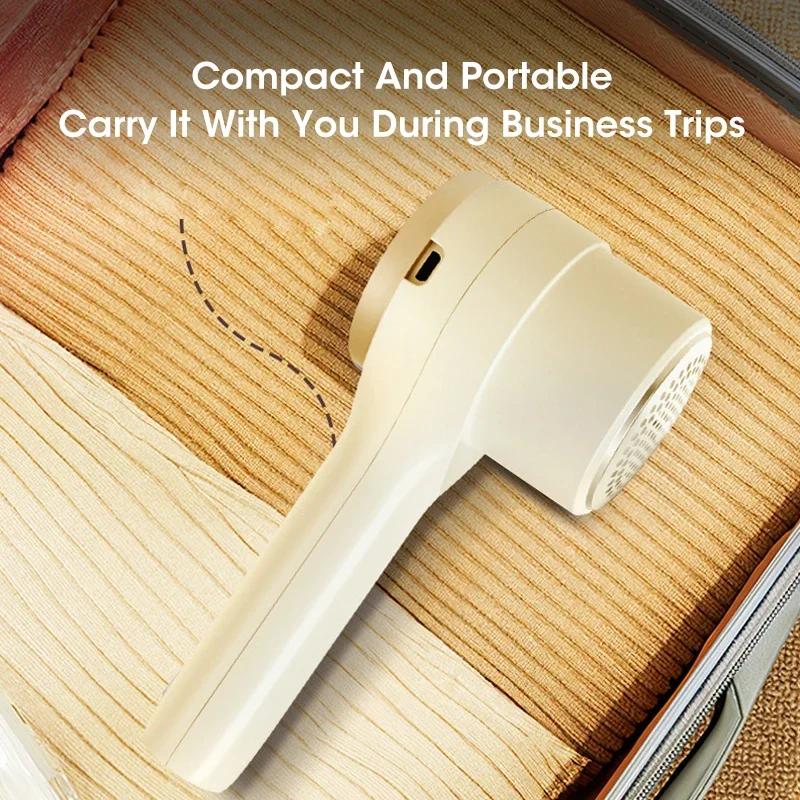 Электрическая машинка для удаления катышков 6000 об/мин, перезаряжаемая через USB, для свитера, пальто, куртки, портативный триммер для ворса, инструмент для ухода за одеждой