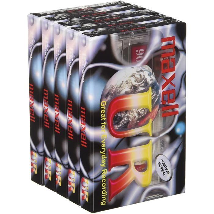 Maxell Cassette audio UR 90 Pack de 5489