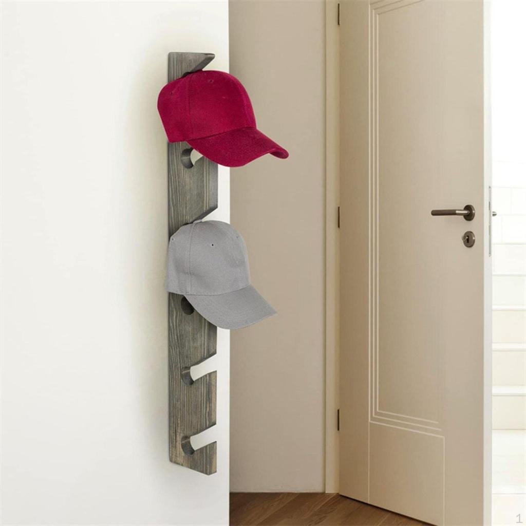 Hat Rack for Baseball Cap, Caps Display Rack, Wall Mounted ,Wooden Stand Storage Organizer