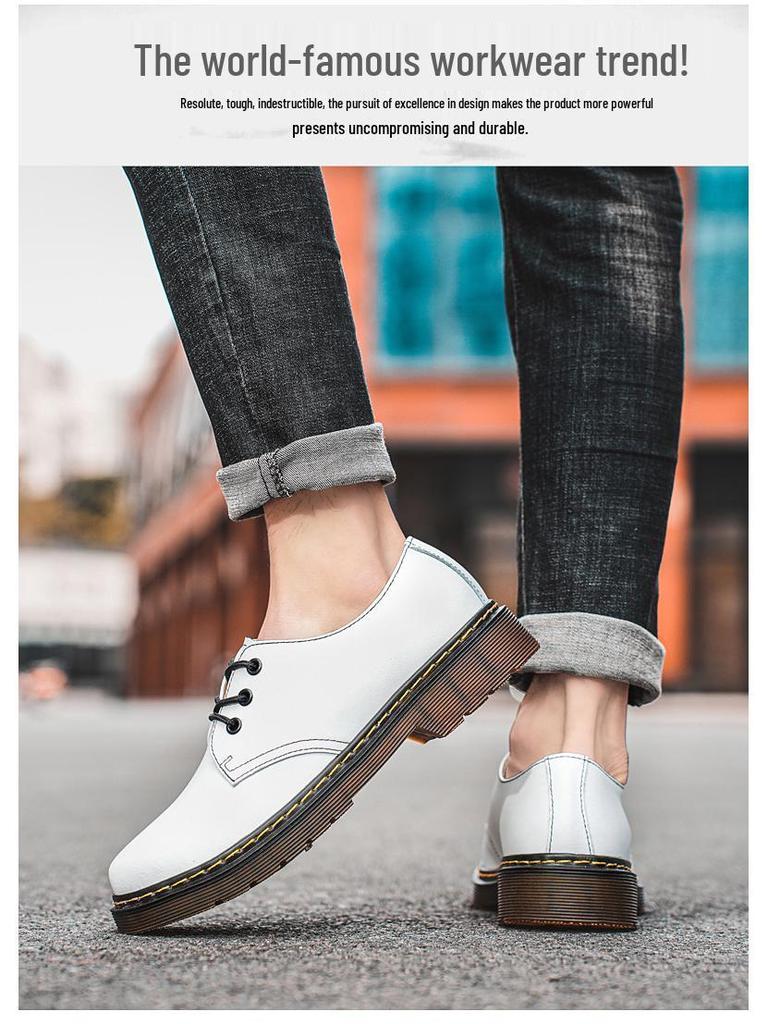 1461 Унисекс Ботинки больших размеров из коровьей кожи в повседневном стиле