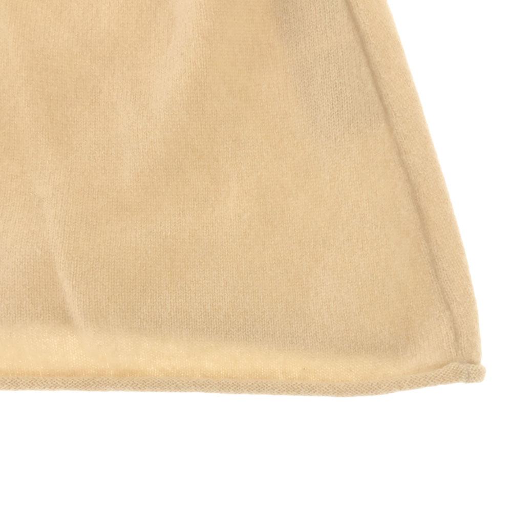 FOXEY Made In Japan 100% Cashmere Long Sleeve Knit Cardigan 40 Beige Women Used