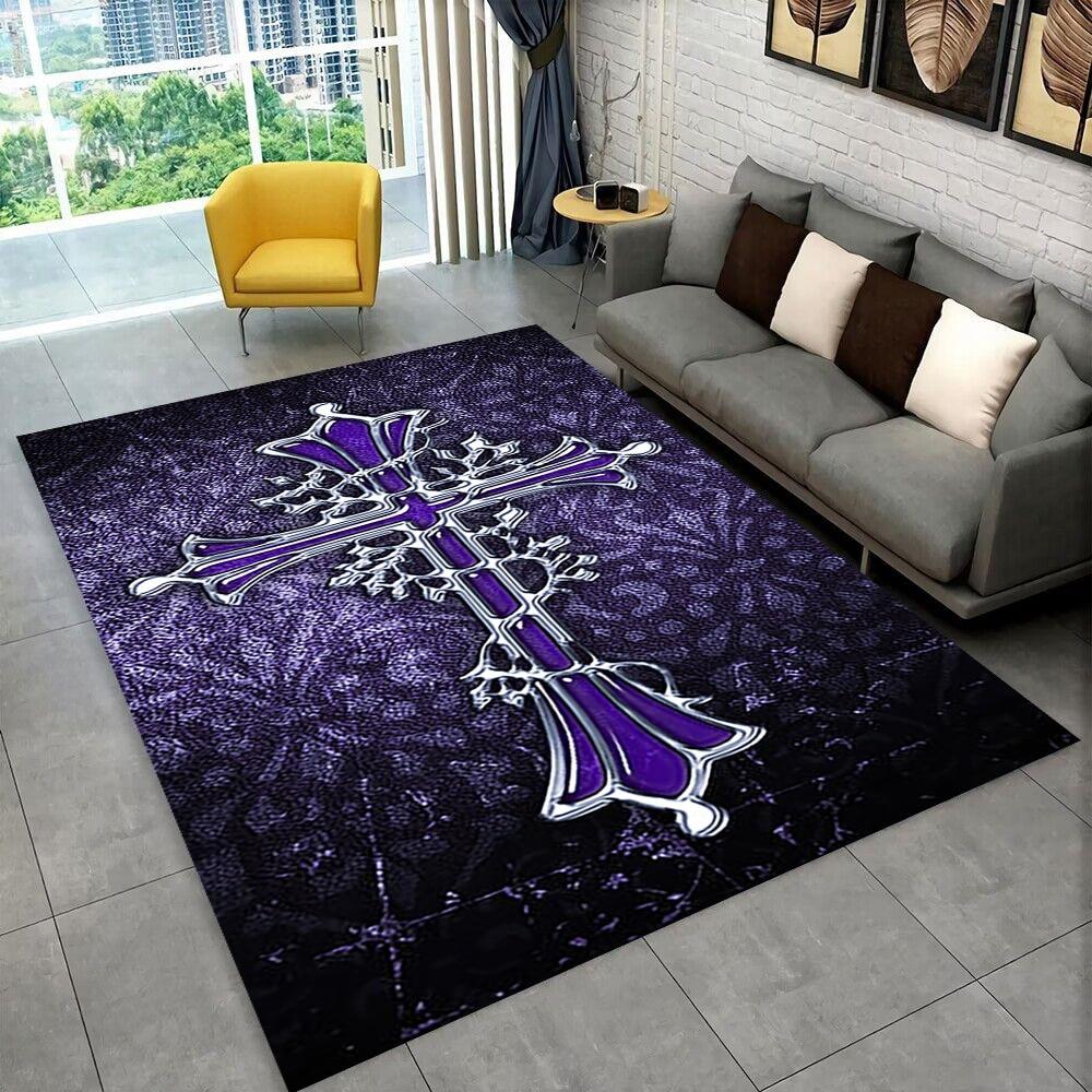 Коврик для молитвы с библейским крестом Иисуса, ковер для дома, гостиной, спальни, дивана, коврик для двери, декор для детской игры, нескользящий напольный коврик, подарок