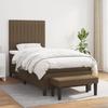 3136728 vidaXL Divan Bed with Mattress Dark Brown 90x200 Cm