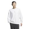 Adidas KTX50 Wording Loose Fit French Terry Crew Neck White Size M Women's Sweatshirt, (JG8174),