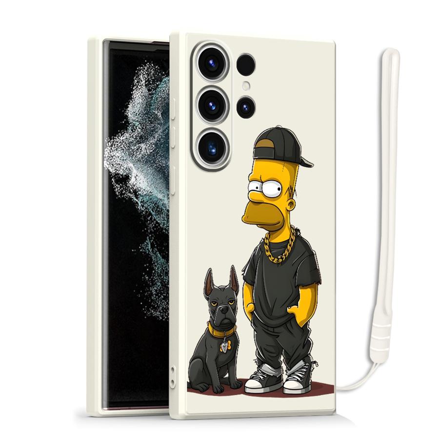 Phone Cover Case for Samsung Galaxy S26 S22 Note 20 10 Ultra S24 Ultra S21 Plus S25 Edge S23 S20 FE The S-Simpsons Cool