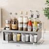 Kitchen Spice Storage Holders Home PP Material Seasoning Organization Racks for Salt Pepper Multifunctional Table Sundries Shelf