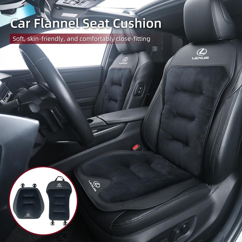 2026 Hot Interior Stickers Car Winter Seat Cushion Velour Seat Cover Warmer Backrest Accessories For Lexus UX250h RX450h CT200h