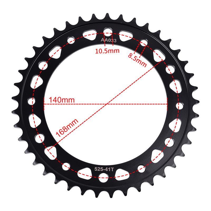 525 41TT 42T 47T Motor Bike Rear Sprocket Gear Wheel Cam for BMW F650 GS F700 F800 GS Adventure  F 800 Triple Black Trophy