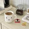 Милая керамическая кружка с кроликом, чашка для воды, чашка для кофе в стиле инс, чашка для завтрака для дома, мультяшная чашка для молока