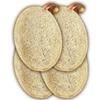 Midazzle 100% Натуральная мочалка-скраб для тела для ванны (овальный) (Пакет из 4)