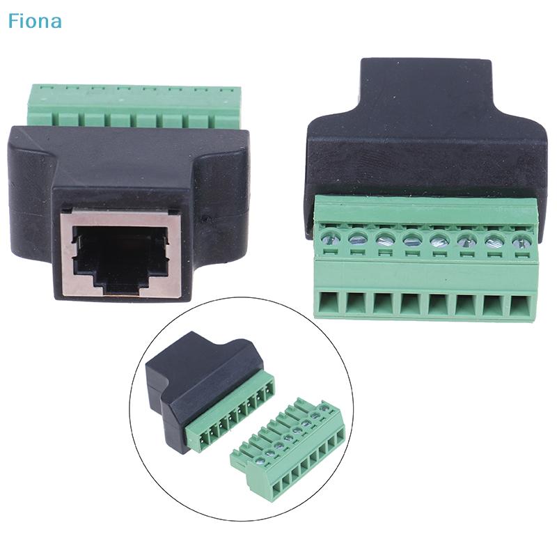 Адаптер RJ45 на клеммную колодку - 8-контактный винтовой клеммный соединитель