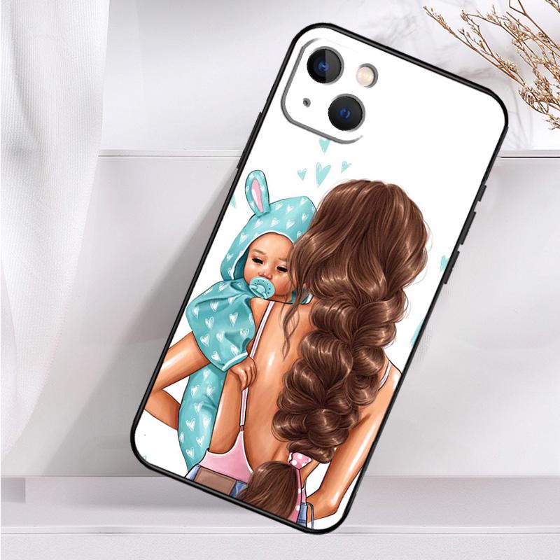 Модный чехол для телефона Super Mom для iPhone 14 13 12 11 16 15 Pro Max Plus Mini 7 8 X XR XS Max мягкий чехол