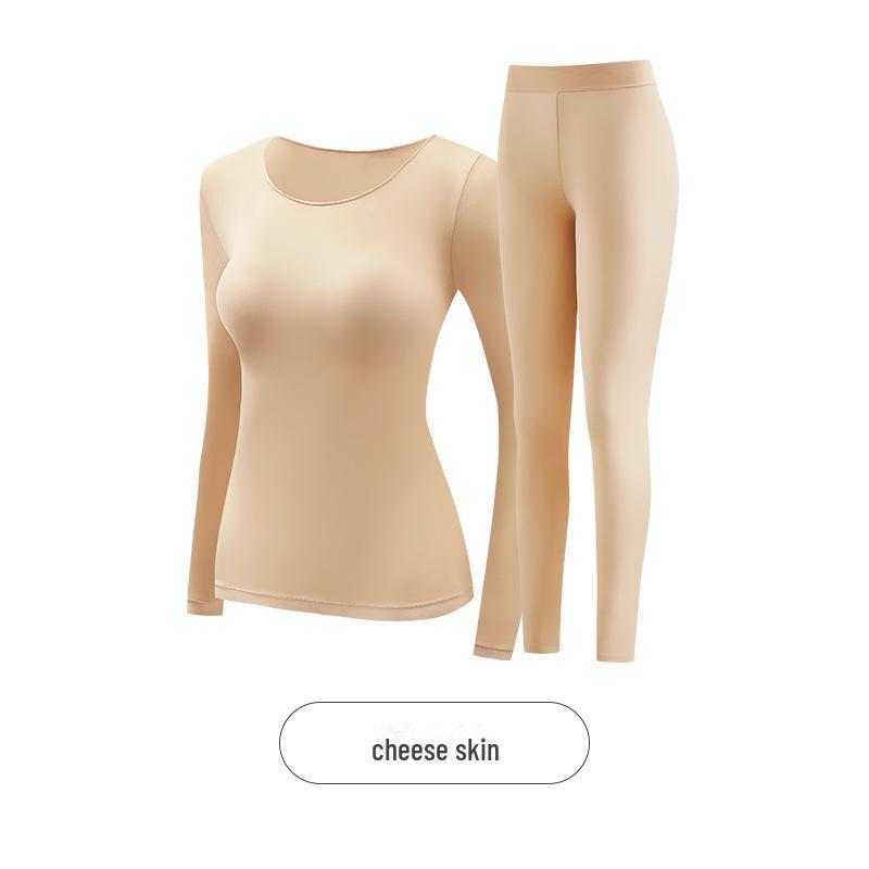 Женский бесшовный термокомплект с длинным рукавом с гиалуроновой кислотой на осень