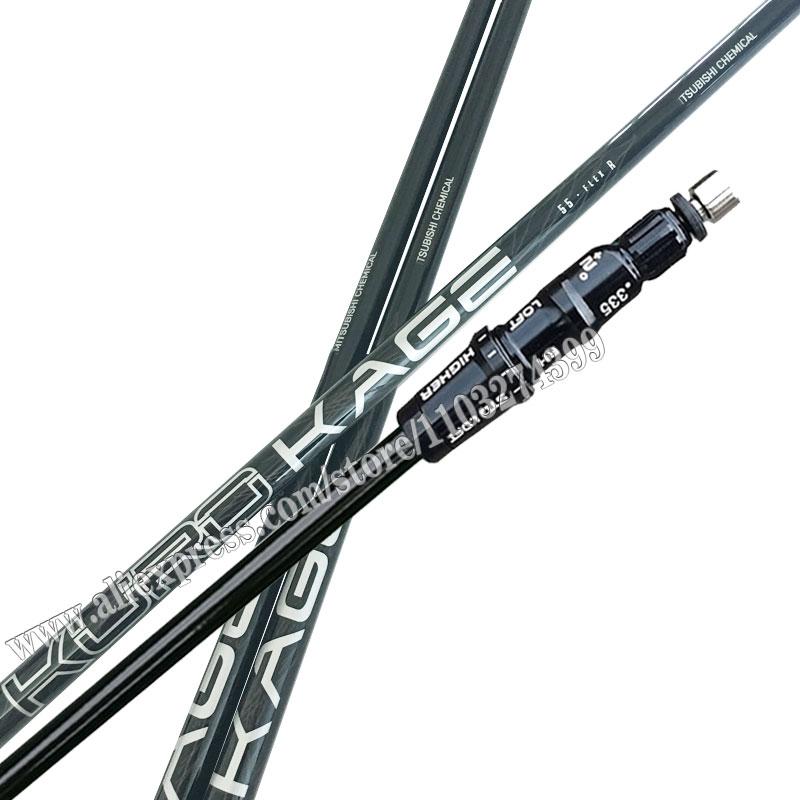 Golf Shaft KURO KAGE 55 Graphite Shaft Golf Driver Wood Shaft Series Free Assembly Sleeve Clubs Shft R/S Flex and Golf Grips