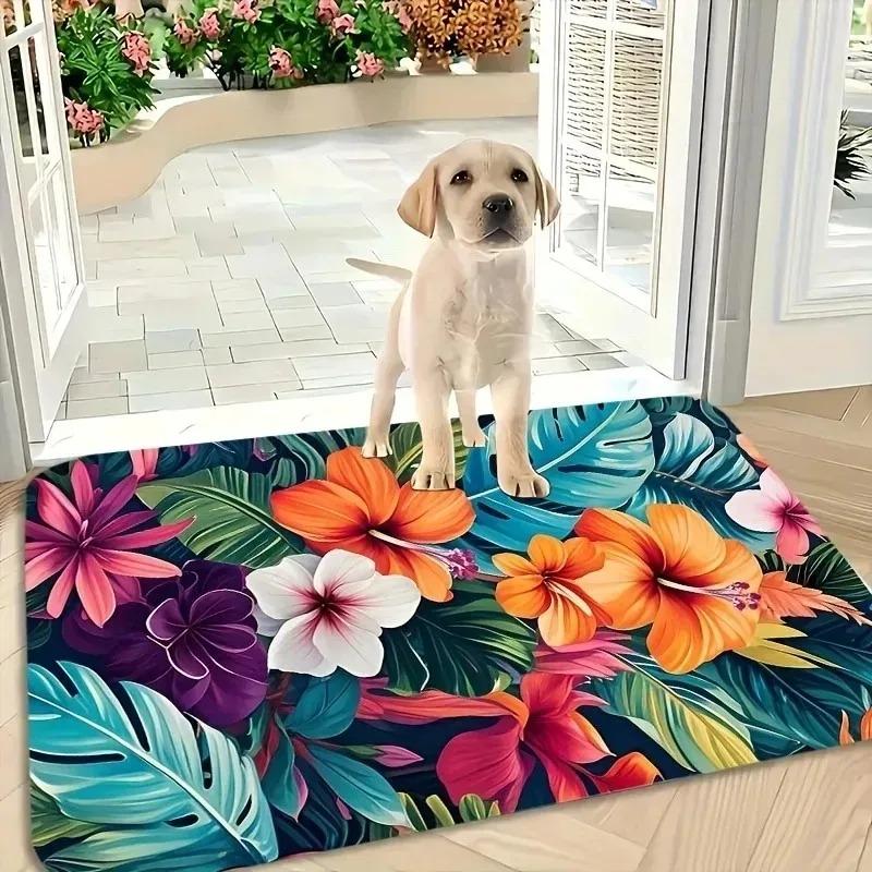1PC Rainbow Pattern Kitchen Rugs Non-Slip Home Door Mats Pop design Bathroom Rug Bath Mat Carpet for Home Sink Laundry Decor