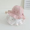 Pleated Infant Bucket Hat Love Heart Toddle Fisherman Hat Sweet Baby Sunhat  Baby