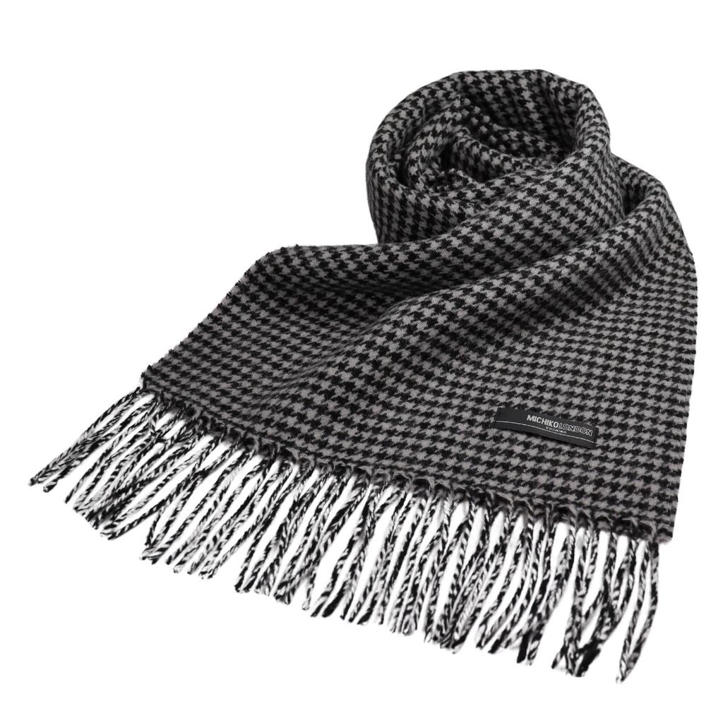 Шарф MICHIKO LONNDON 100% шерсть шарф узор «гусиная лапка» создан для дополнения пиджаков идеально для подарков