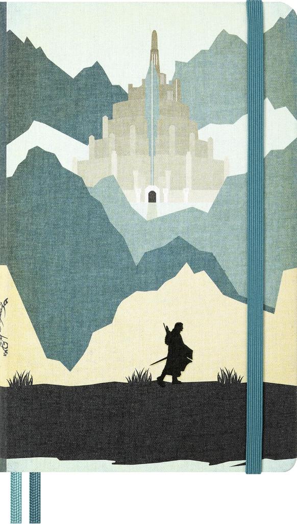 Moleskine Lord of the Rings Aragorn Minas Tirith Large Size x Blue LELRQP060ARAGOR Notebook, (13cm 21cm), Lined,