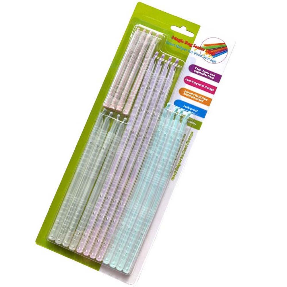Packaging Sealer Stick Storage Sealer Clip Milk Powder Bag Food Seal Stick Seal Storage Clips 16Pcs Snack Bag Clip