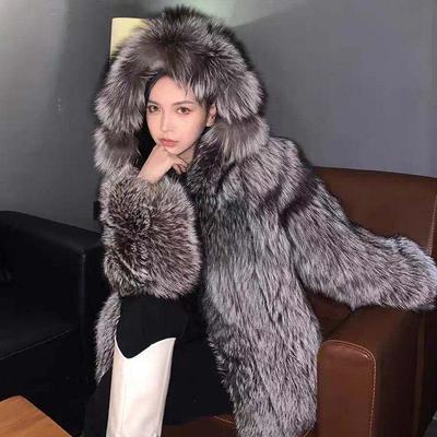 KOSY Женское пальто из искусственного меха с капюшоном на молнии, пушистое, теплое, зимнее, куртка из искусственного меха, уличная одежда, меховые пальто, женские топы
