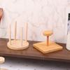Бамбуковая деревянная стойка для хранения стаканов, креативная круглая подставка для домашнего хозяйства, для одноразовых бумажных стаканов, настольная стойка для хранения