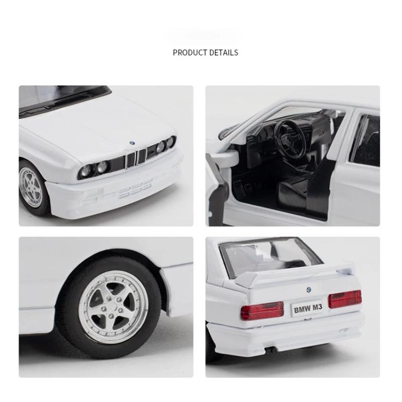 1/36 масштаб BMW M3 1987 литые игрушки модель автомобиля металлические литые игрушечные транспортные средства подлинные изысканный интерьер откидывающийся назад 2 двери открываются детский подарок