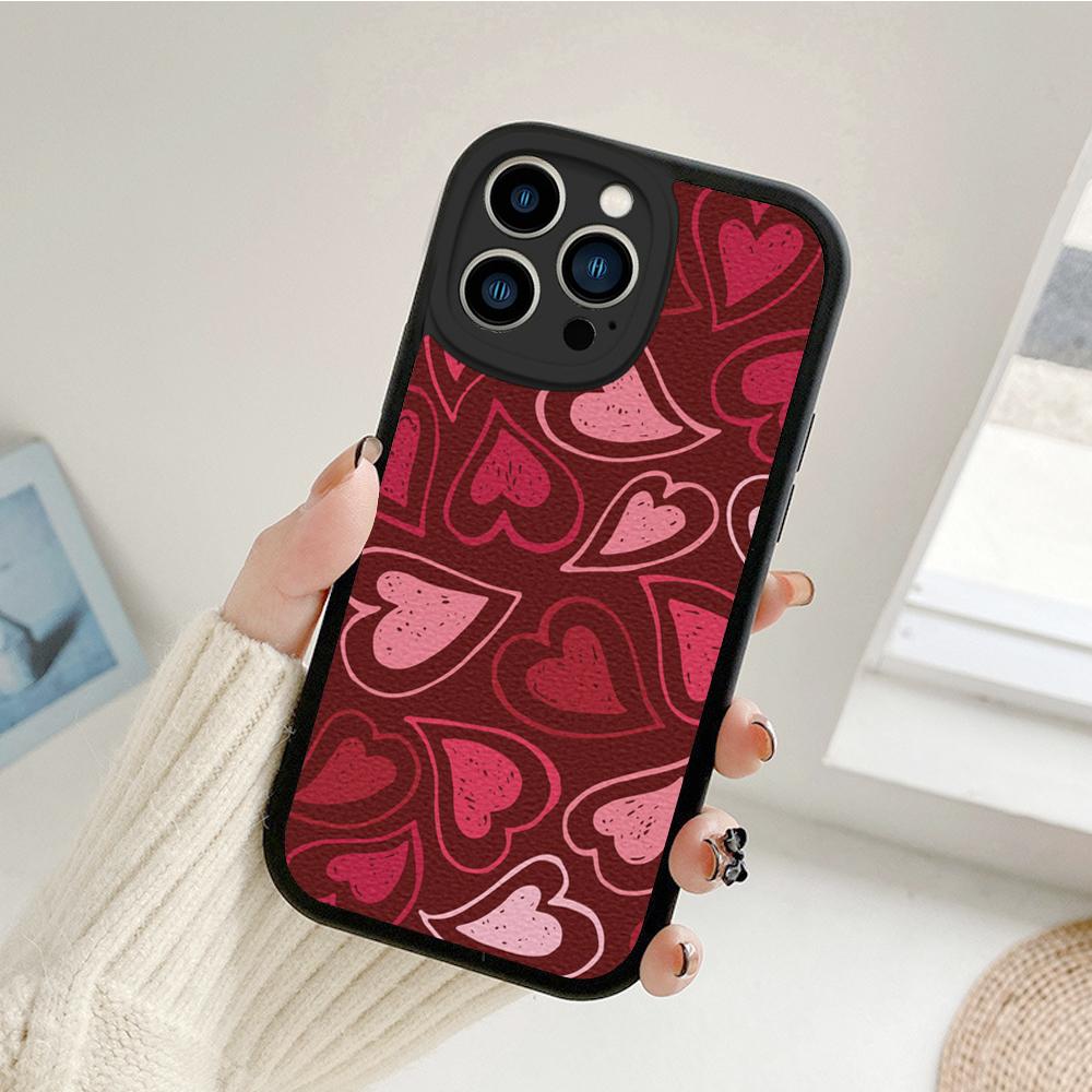 Для Iphone14 милый чехол для телефона с сердечком для Iphone 14 13 11 12 Pro MAX 13 12 MiNi 7 8 14 plus X XS XR защитные чехлы из овечьей кожи