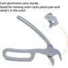 LMETJMA Походный захват для сковороды и кастрюли из литого алюминия, щипцы для пиццы, зажим для каменной кастрюли, кухонные щипцы для противня от ожогов JT491